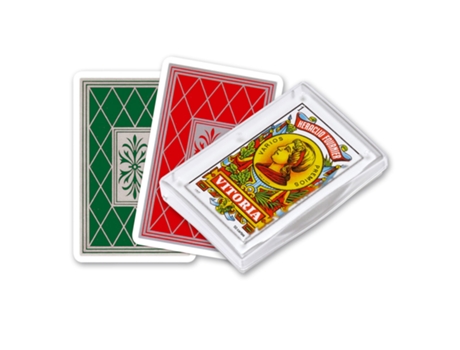 Baraja Española FOURNIERNº 27 De 50 Cartas FOURNIER , Estuche De Plástico. Verdes