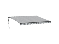 Maison Exclusive - Toldo Retráctil Automático Gris Antracita Y Blanco 450x350 Cm