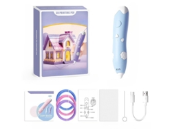Lápiz De Impresión 3d Infantil, Recargable Por Usb, Incluye 3 Rollos De Filamento Pla De Repuesto. Panoona