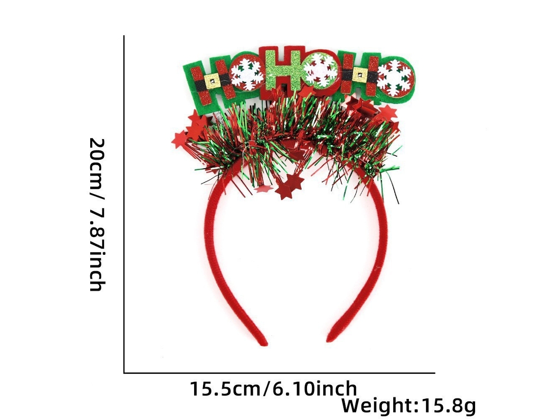 Diadema navideña con cuernos, accesorio navideño brillante, ideal para fiestas, cosplay y uso diario Aeuzwr (Estilo 1)