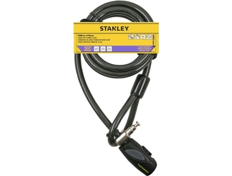 STANLEY 751741163 Candado Bicicletas Familiar Ø12X2400Mm