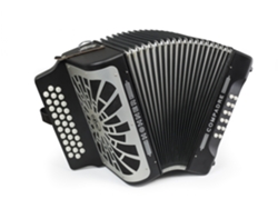 HOHNER concertina compadre preta gcf