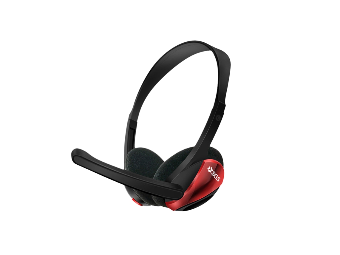 Auriculares Sgsraptorrd Cuffia Filo Gaming Raptor SGS Malla Rojo