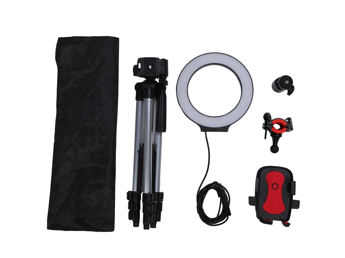 Anillo De Luz Led Con Luz De Relleno Regulable, Soporte Para Teléfono, Trípode Para Streaming Y Luz De Relleno Para Fotografía