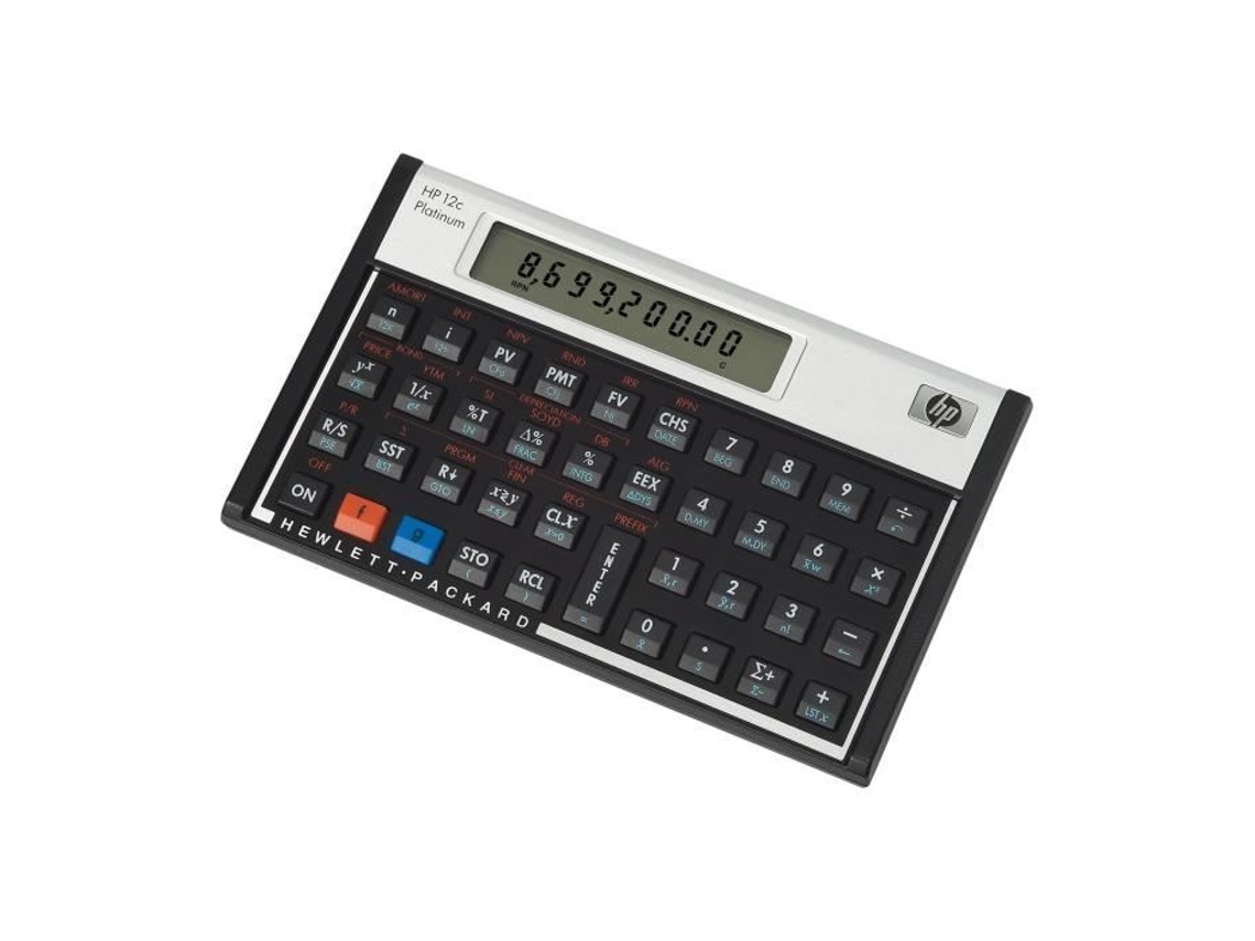 Calculadora Financiera Hp 12c Platinum Batería Negro 130 Funciones Integradas