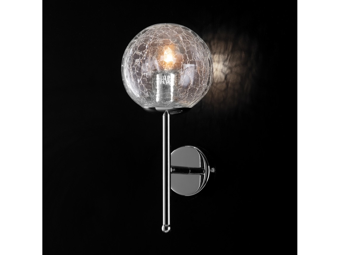 Tresor - Aplique De Hierro Cromo Brillo 1 Luz .14 - P.15 - Bl215-ap1-cr