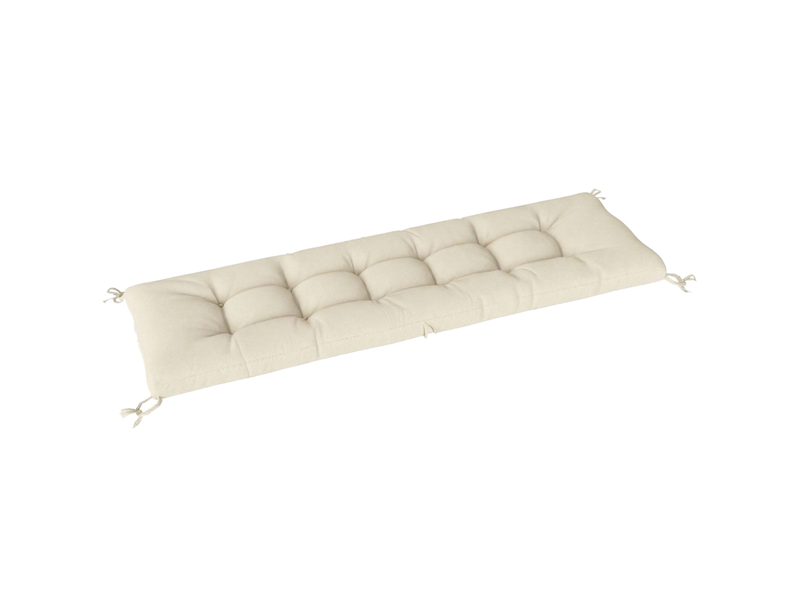Cojín Palé Con Correas 198x65x13 Cm Tumbona Beige