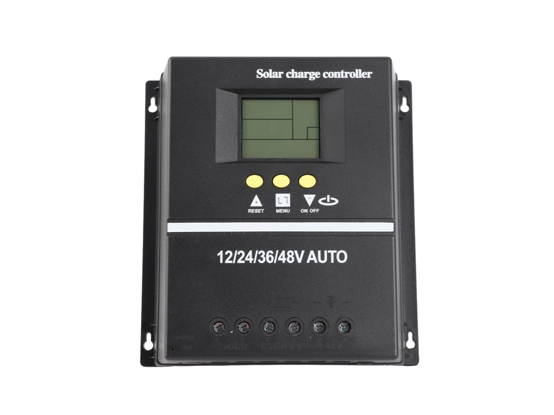Controlador De Carga Solar Mppt 80a 12v 24v 36v 48v Con Pantalla Lcd Y 2 Puertos Usb Para Panel Solar Y Batería