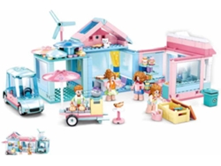 Blocs de Construcción SLUBAN Girls Dream El Jardín 410 Pzs (Edad Mínima: 6 Años - 47,5 x 28,5 x 6,7 cm)
