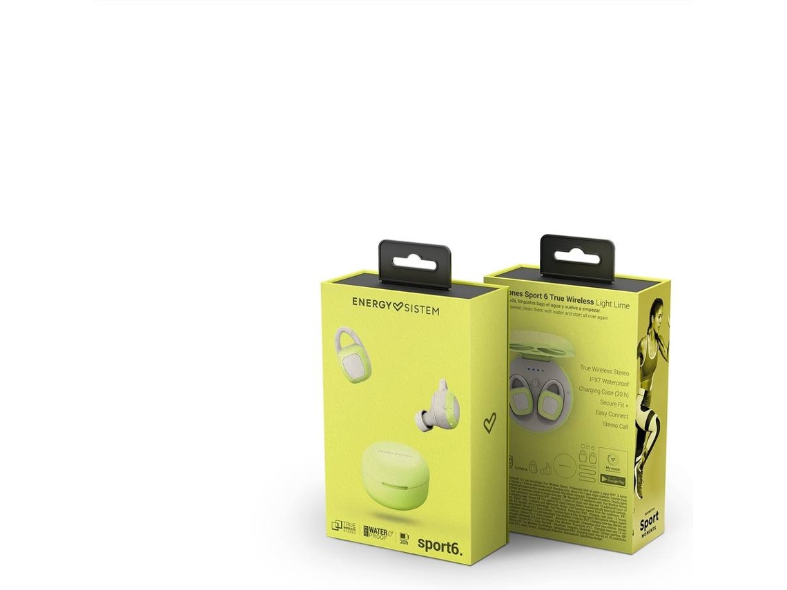 Energy Sistem Sport 1 Auriculares Deportivos con Micrófono Amarillos