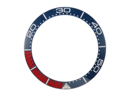 Inserto De Bisel De Cerámica Para Reloj De 38 Mm, Accesorio De Repuesto Para Reparación, Color Azul Y Rojo.