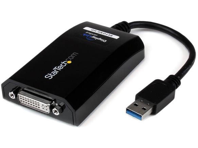 Adaptador gráficos USB STARTECH DVI USB 3.0 - Convertidor Tarjeta Gráfica Externa - 2048x1152