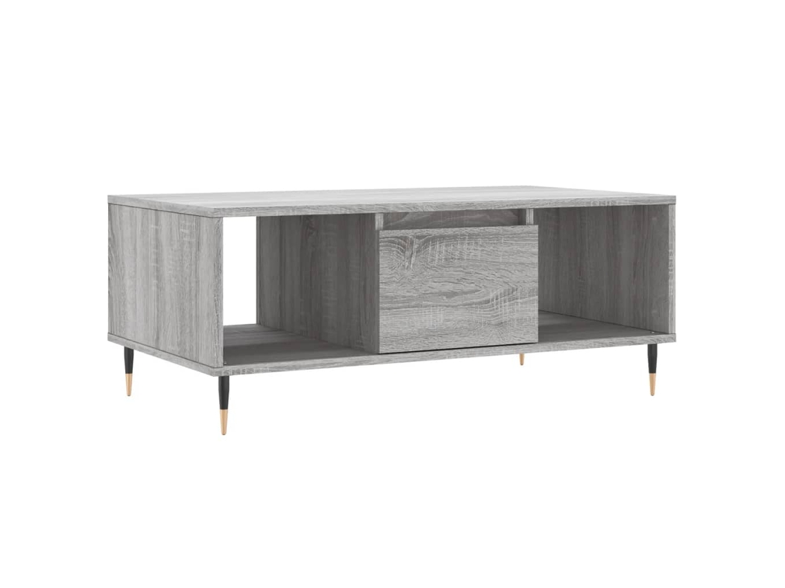 Mesa de centro Sonoma MAISON EXCLUSIVE, madera gris (90 x 50 x 36,5 cm)