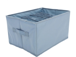 Organizador 9 Compartimentos Almacenamiento Armario Cajón Plegable Suéteres Camisas Vestidor Ropa Gris Caja