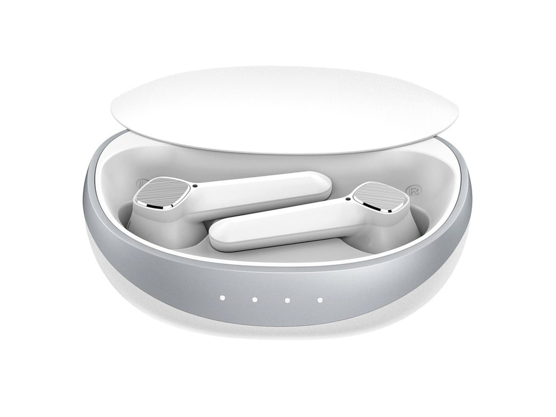 YEMAESRE Auriculares Bluetooth con cancelación de ruido sin llamadas, color blanco