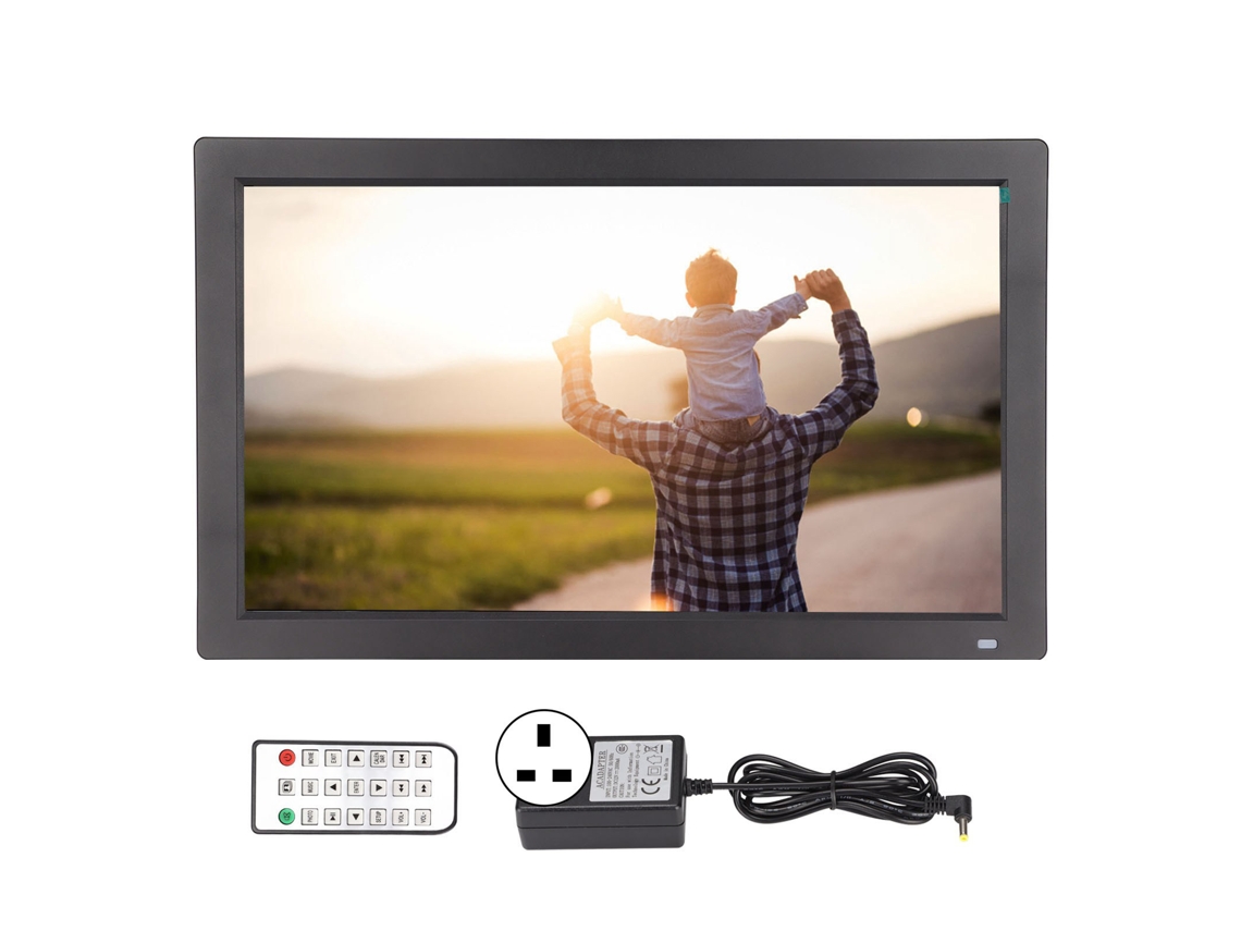 Pizarra digital portátil con resolución 1080p y anuncios
