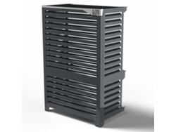 Cubierta Para Bomba De Calor - Big Blade - Antracita - Suelo Por Pared Talla Vl (l 105cm - H 158cm - D 59cm) - Box Air Klima