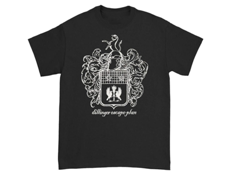 Camiseta ROCKINSTONE con escudo del plan de escape de Dillinger (S)