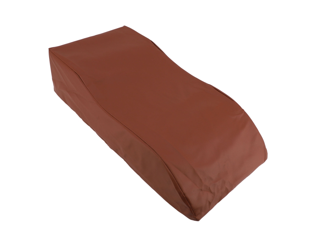 Almohada de elevación de piernas, cuña de cama, almohada para piernas elevadas, mejora la circulación, alivia la fatiga, recuperación posoperatoria, forma de S, marrón