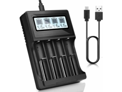 Cargador Inteligente Lcd Universal Para Baterías Li-ion Ni-mh/ni-cd Lifepo4 Aa Aaa Aaaa C Rcr123 18650