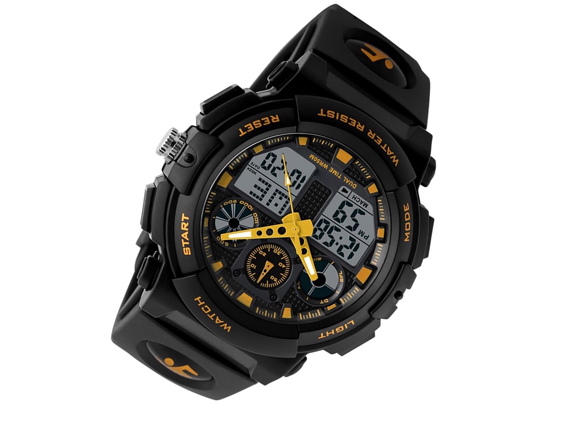 Reloj Digital Skmei 1270 Hombre Deportivo Resistente Al Agua 5atm Cronómetro Alarma
