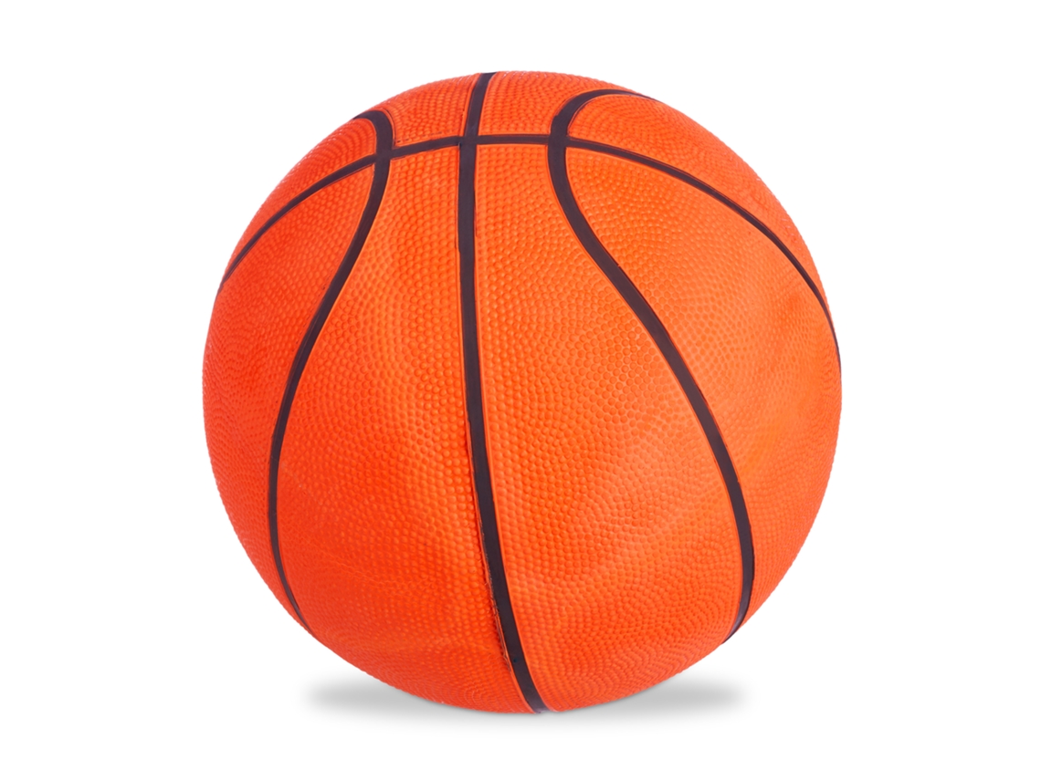 Relaxdays Basquetebol, Superfície Rugosa, Interior/exterior, Válvula, Borracha, Treino, Tamanho 7, Laranja