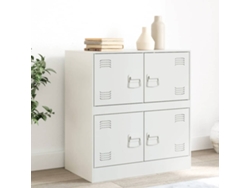 Aparador De Acero Blanco 67x39x73 Cm