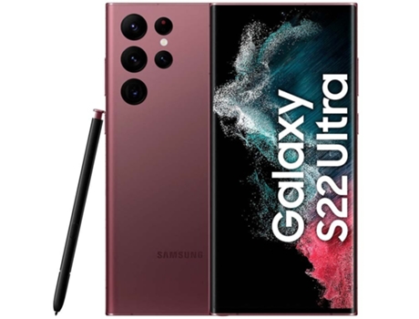 Smartphone SAMSUNG Galaxy S22 Ultra (8 GB - 128 GB - Burdeos)