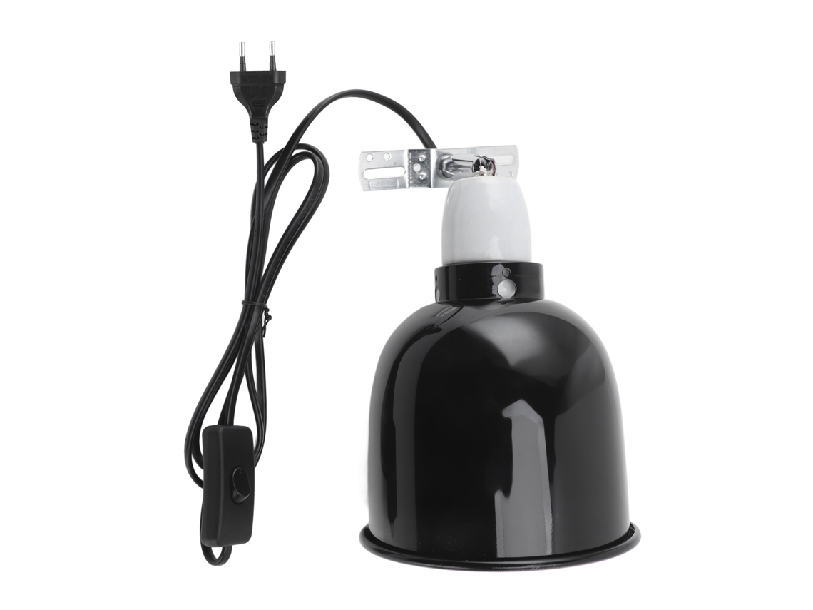 Lámpara para reptiles con rotación de 360 grados, pantalla UVA/UVB, cubierta calefactora de cúpula profunda para lagartos, tortugas y serpientes, enchufe europeo de 250 V.