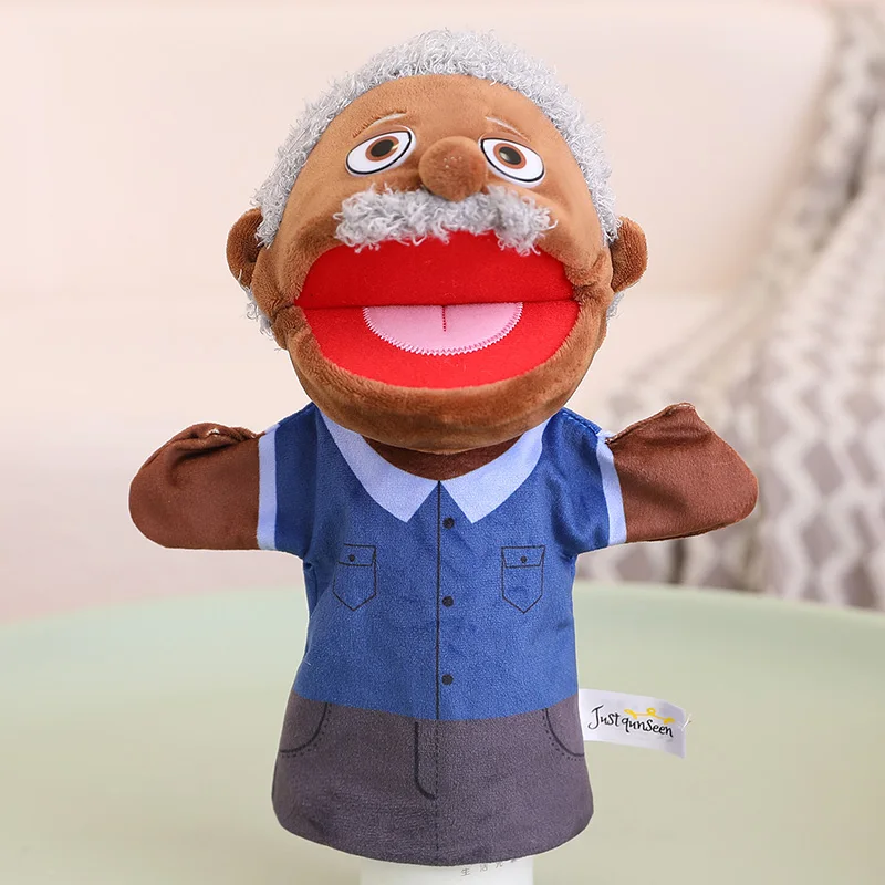Marioneta de dedo de peluche para niños, accesorio para cuentos antes de dormir MDUG (Estilo 7, 33 cm)