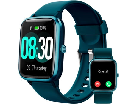 VEANXIN Reloj Inteligente Responder/Hacer Llamadas Relojes Impermeables IP68 - Gema Verde