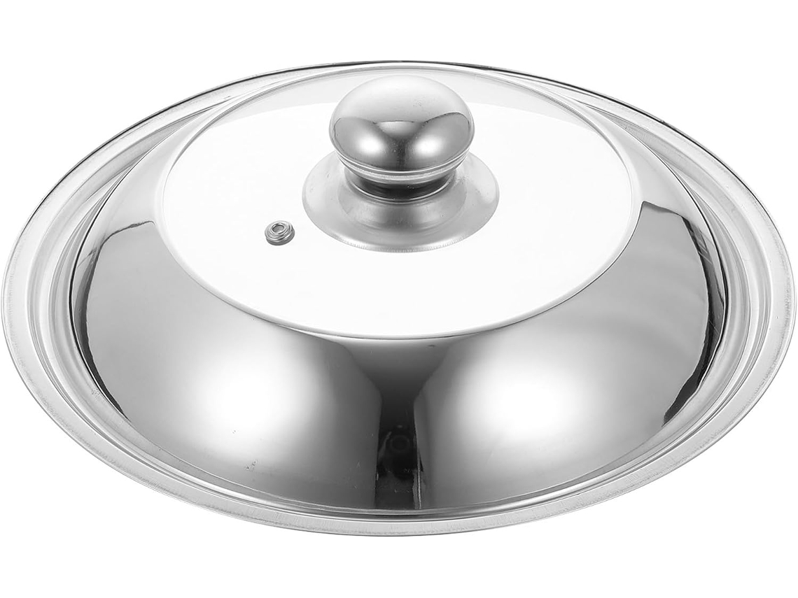Tapa Para Tetera De Acero Inoxidable Con Borde Integrado.