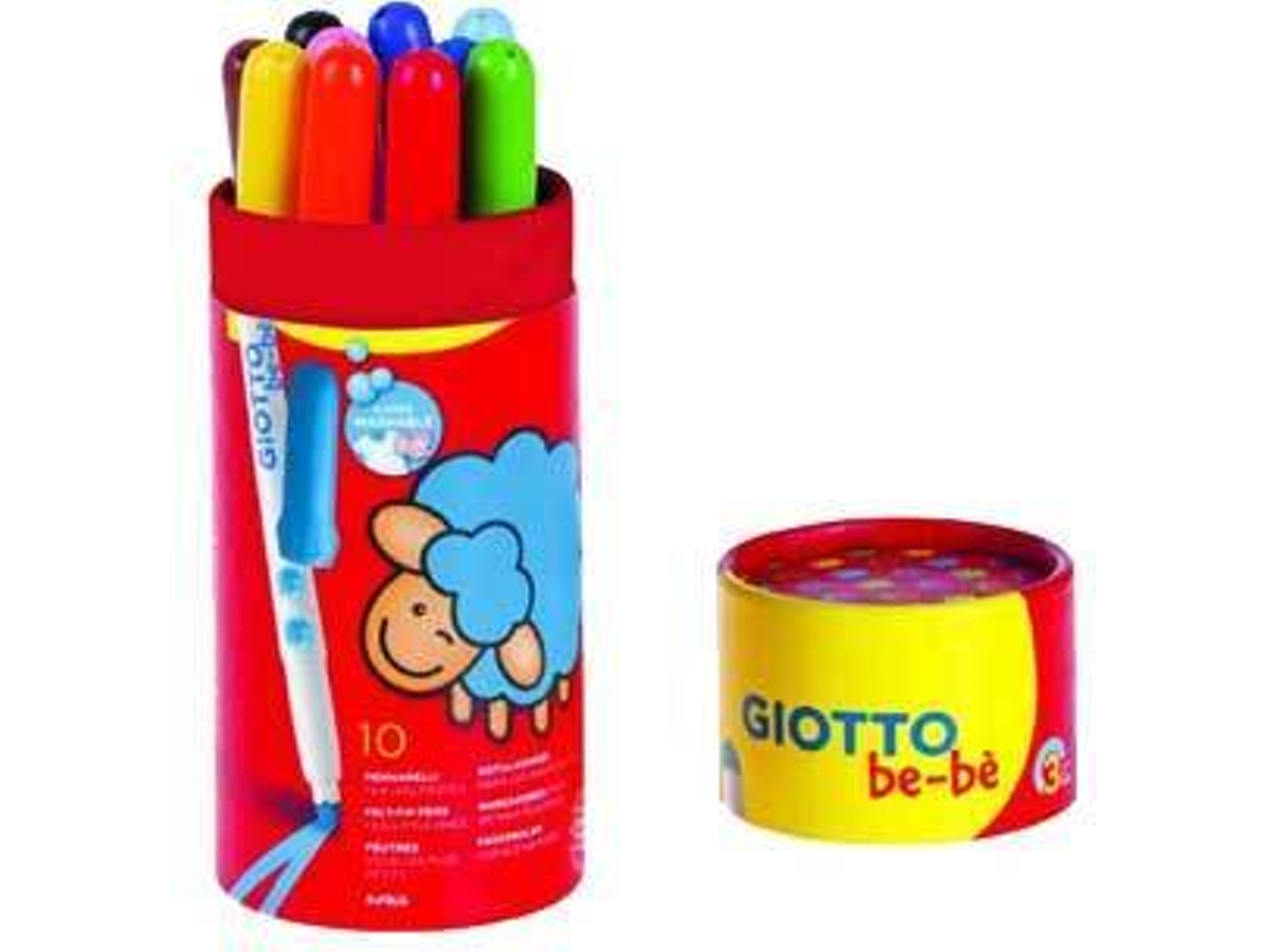 Marcador Fieltro GIOTTO Be-Be Vaso (10 Un)