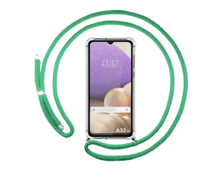Carcasa Samsung Galaxy A32 5G TUMUNDOSMARTPHONE Colgante Verde