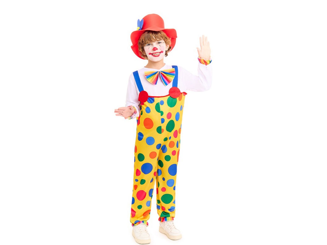 Disfraz de Payaso Peto Topos para niños