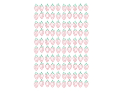 100 Clip De Papel De Fresa Estilo Cute Metal Electroplado Para Oficina Y Hogar Aplicación Versátil