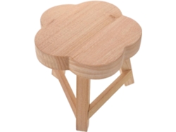 Soporte Madera Maciza Plantas Taburete Decorativo Interior Estable Macetas Velas Exhibición Decoración Hogar