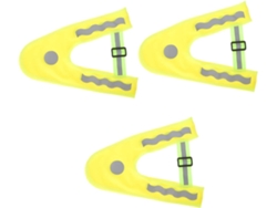 Conjunto de 3 chalecos reflectantes infantiles de alta visibilidad Gokoco para ciclismo nocturno y actividades al aire libre.