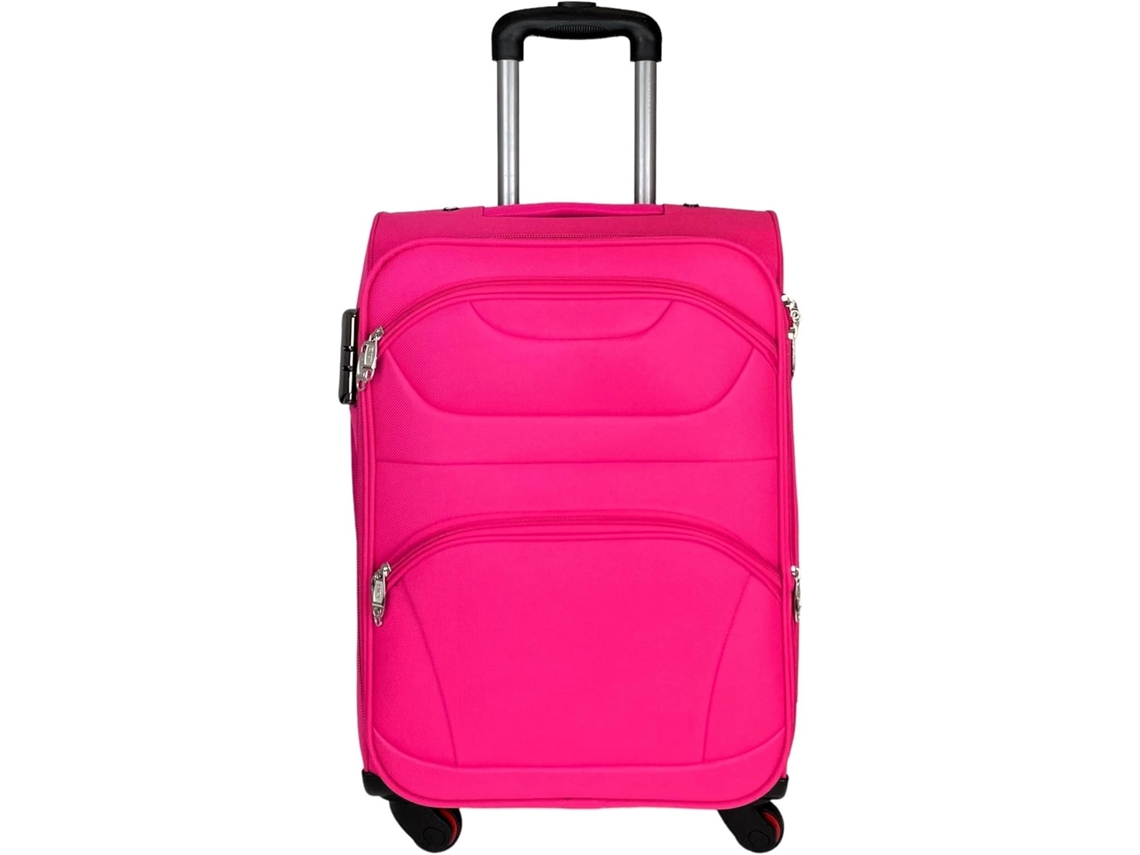 COSHANO Maleta de Tela de Mano Cabina 4 Ruedas 360º Giratorias Aceptada Por Todas Las Aerolineas Rosa