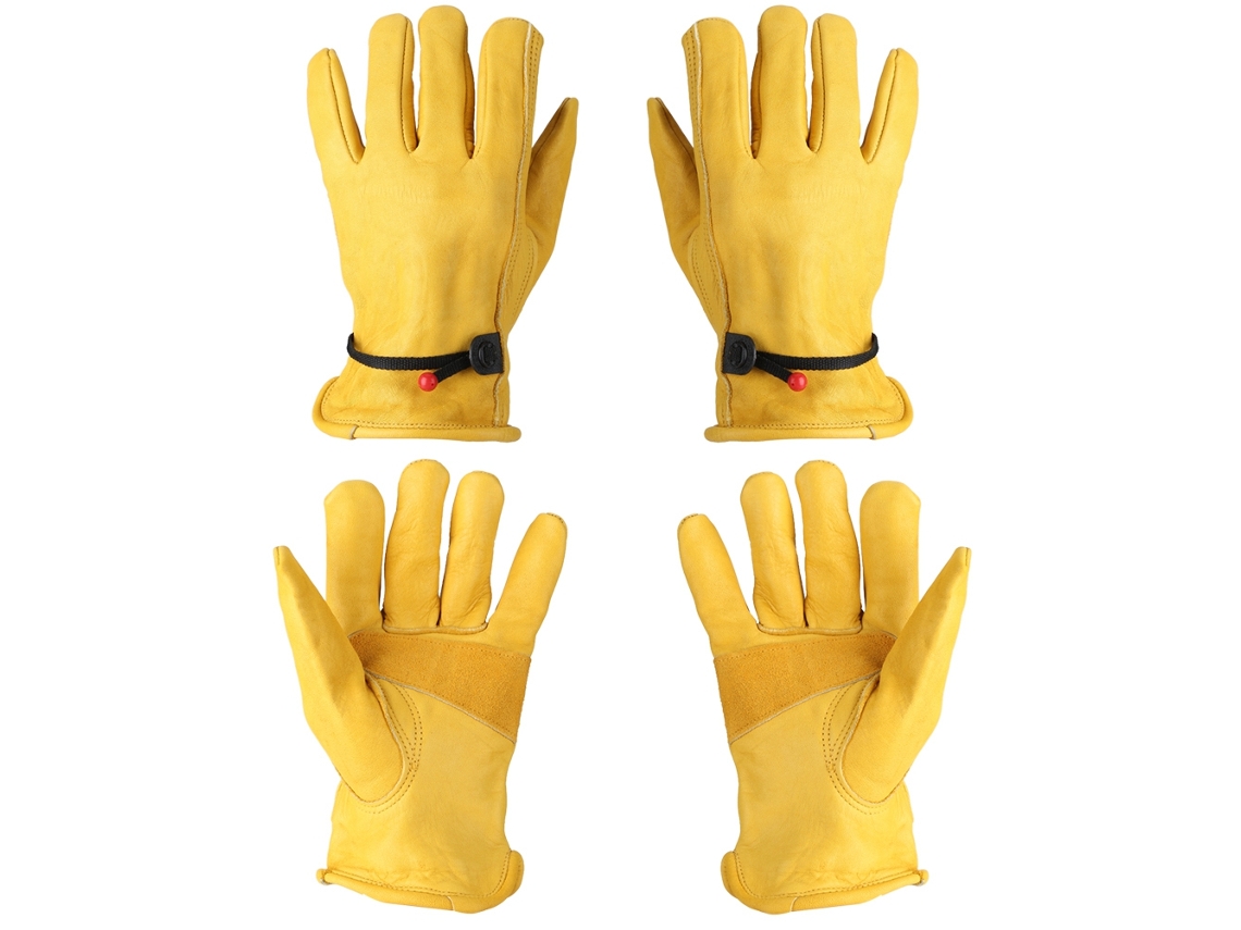 Guantes De Cuero Para Trabajo Protección Jardín Labor Y Jardinería