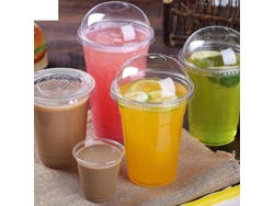 50 Vasos De Plástico Desechables Transparentes Con Orificio En La Parte Superior, 360 Ml, Rosenice