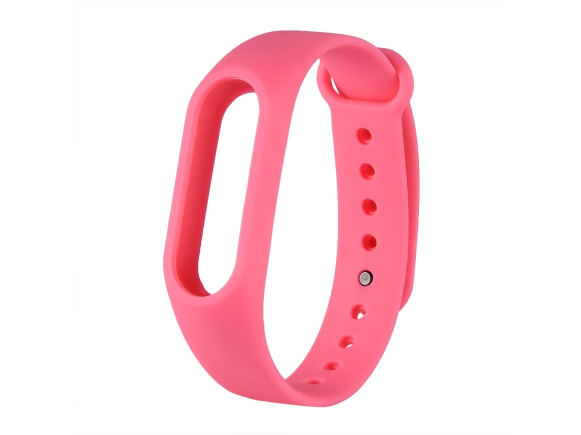 Correa De Pulsera Inteligente Fija Antideslizante De Pvc Rosa Compatible Con M2 Plus