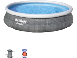 Piscina Hinchable BESTWAY 57376 (con Cartucho - 7340 L - 396x84cm)