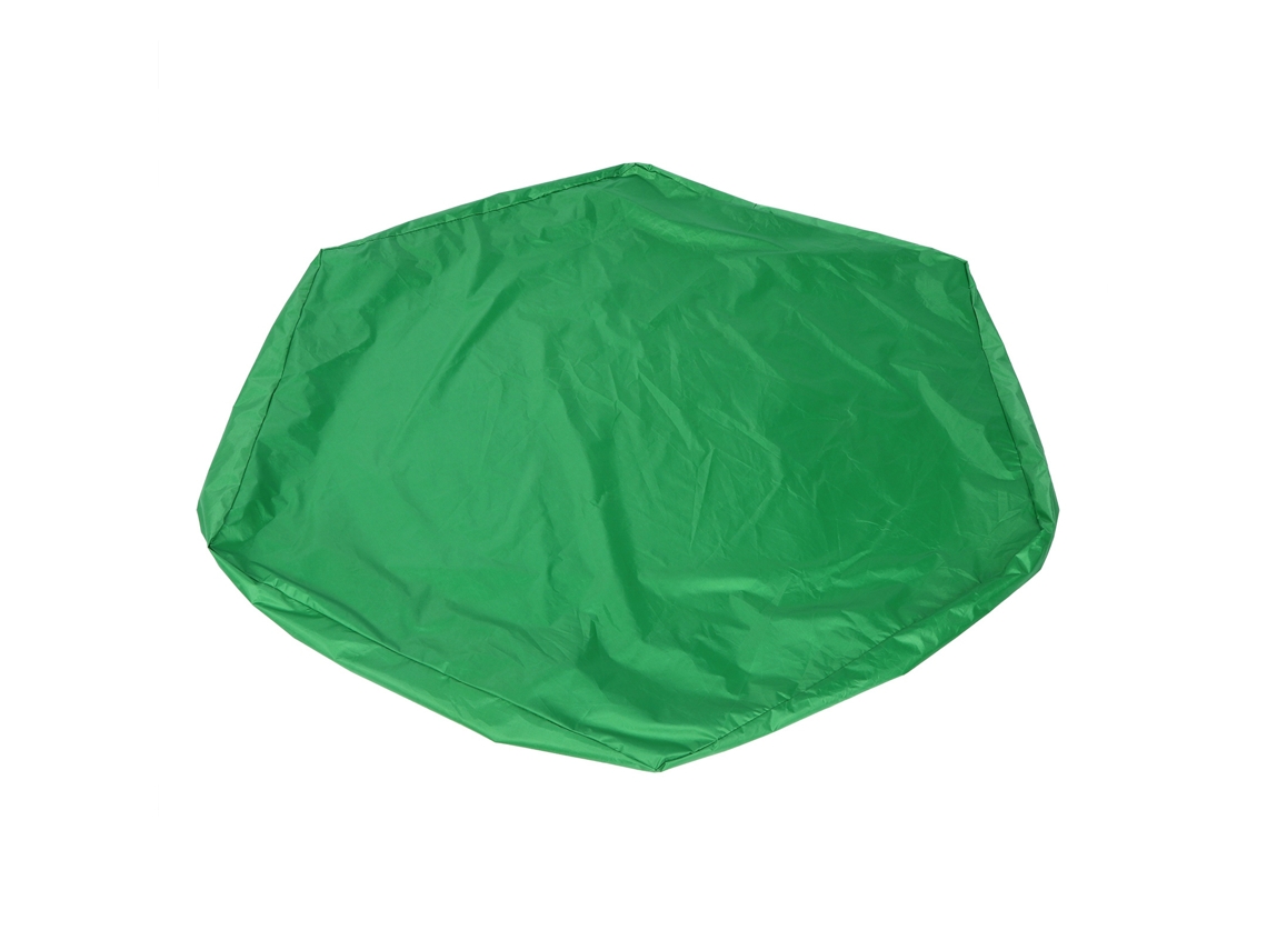 Tapa Hexagonal Para Arena Y Piscina Impermeable Con Cordón Para Jardín Exterior Juguetes De Arena Verde