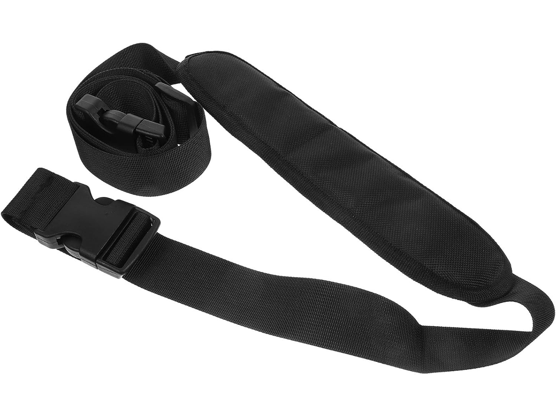Correa de hombro ajustable y cómoda para patinetes y bicicletas.
