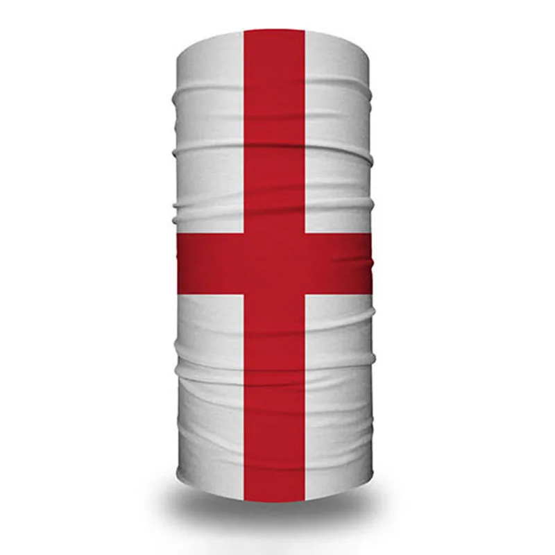 (inglaterra) Mascarilla Con La Bandera Del Mundial, 14x21cm, Diadema Mágica Sin Costuras