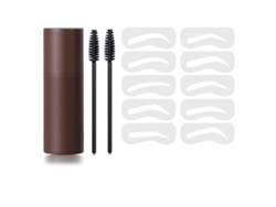 Kit De Plantillas Para Cejas Con 10 Plantillas Y 2 Pinceles.