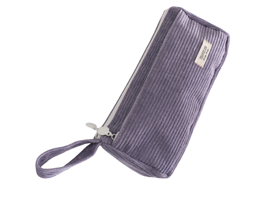 Estuche grande con cremallera para lápices y bolígrafos Estuche escolar portátil con cremallera