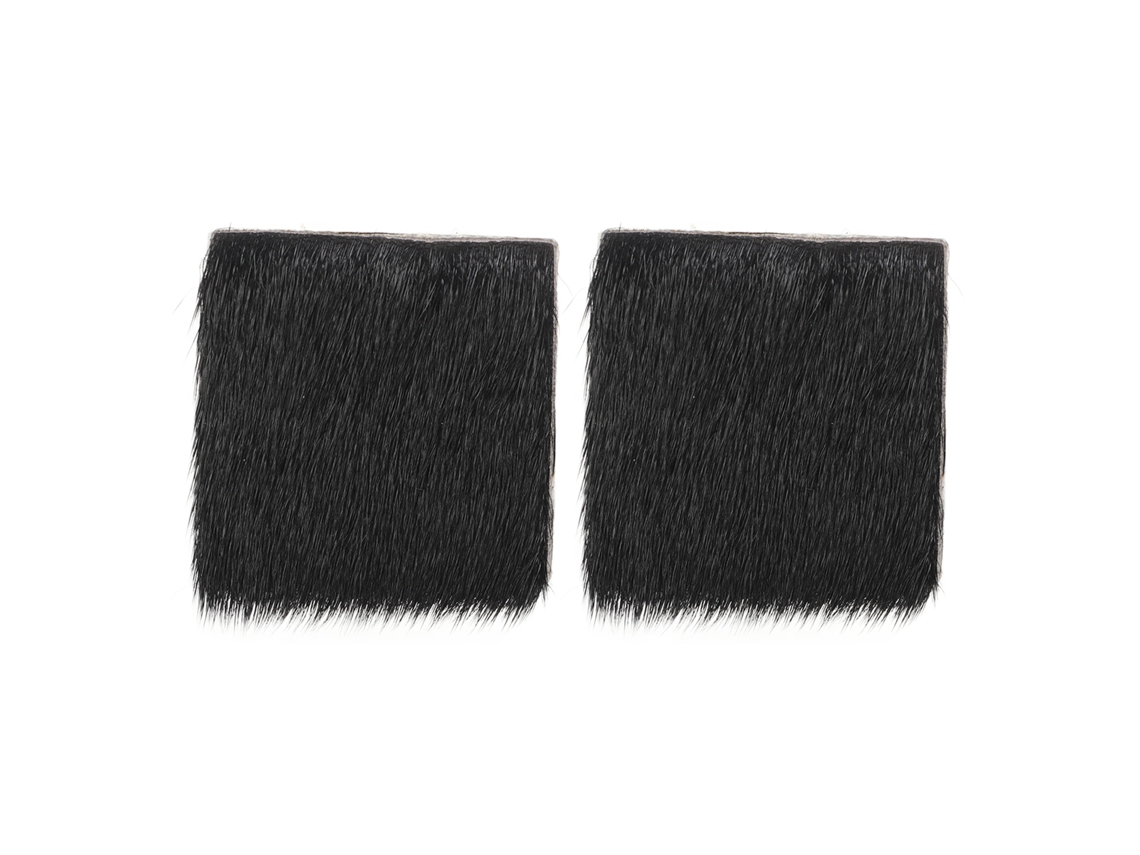 2026-2pcs Reposo De Flecha De Arco Ligero Almohadilla De Pelo Para Arco Tradicional Recurvo Anti-deslizante Negro