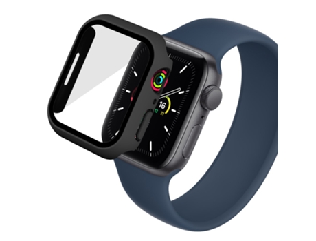 Carcasa de TPU goma antiarañazos para Apple Watch Series 7 41mm - negro